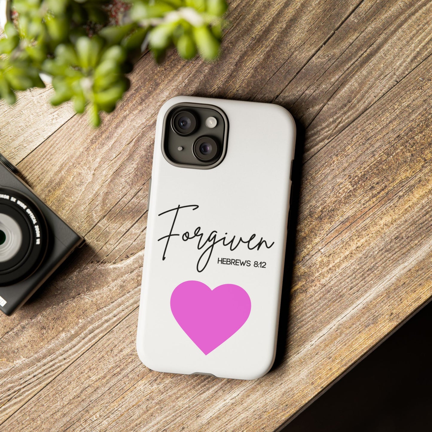 Forgiven Floral Phone Case | Tough Cases, Stylish Phone Protection, Unique Gift, Floral Design, Motivational Case