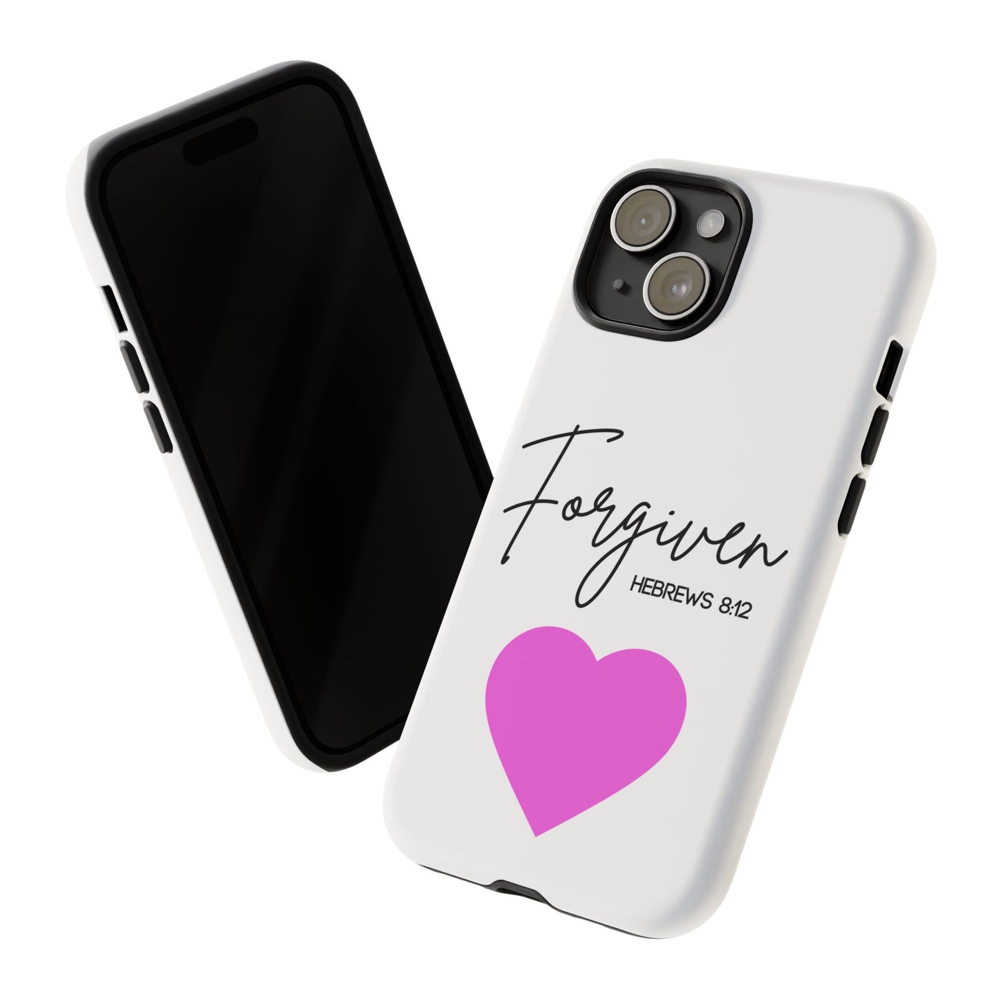 Forgiven Floral Phone Case | Tough Cases, Stylish Phone Protection, Unique Gift, Floral Design, Motivational Case
