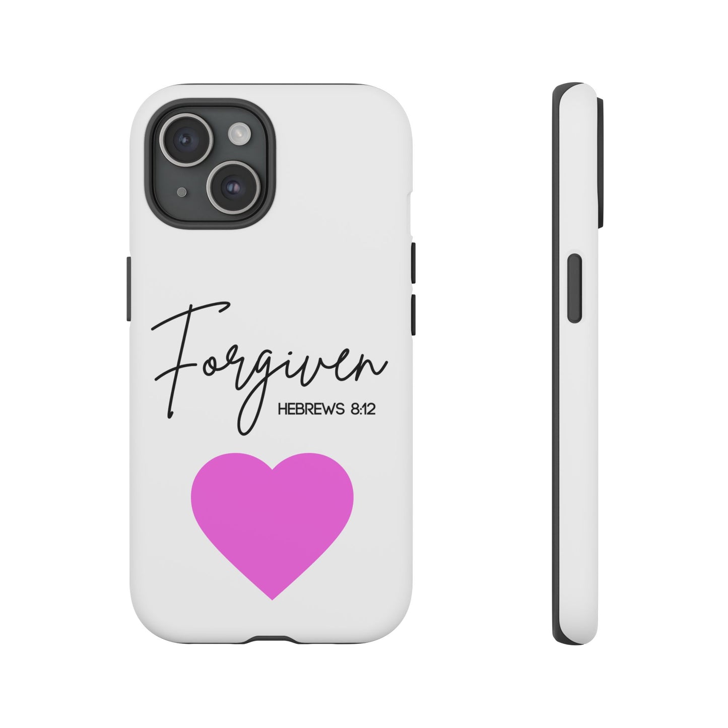Forgiven Floral Phone Case | Tough Cases, Stylish Phone Protection, Unique Gift, Floral Design, Motivational Case