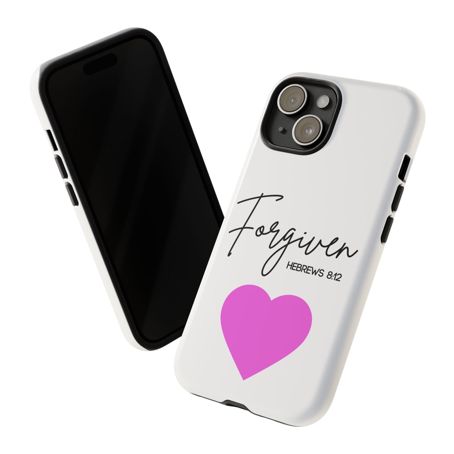 Forgiven Floral Phone Case | Tough Cases, Stylish Phone Protection, Unique Gift, Floral Design, Motivational Case