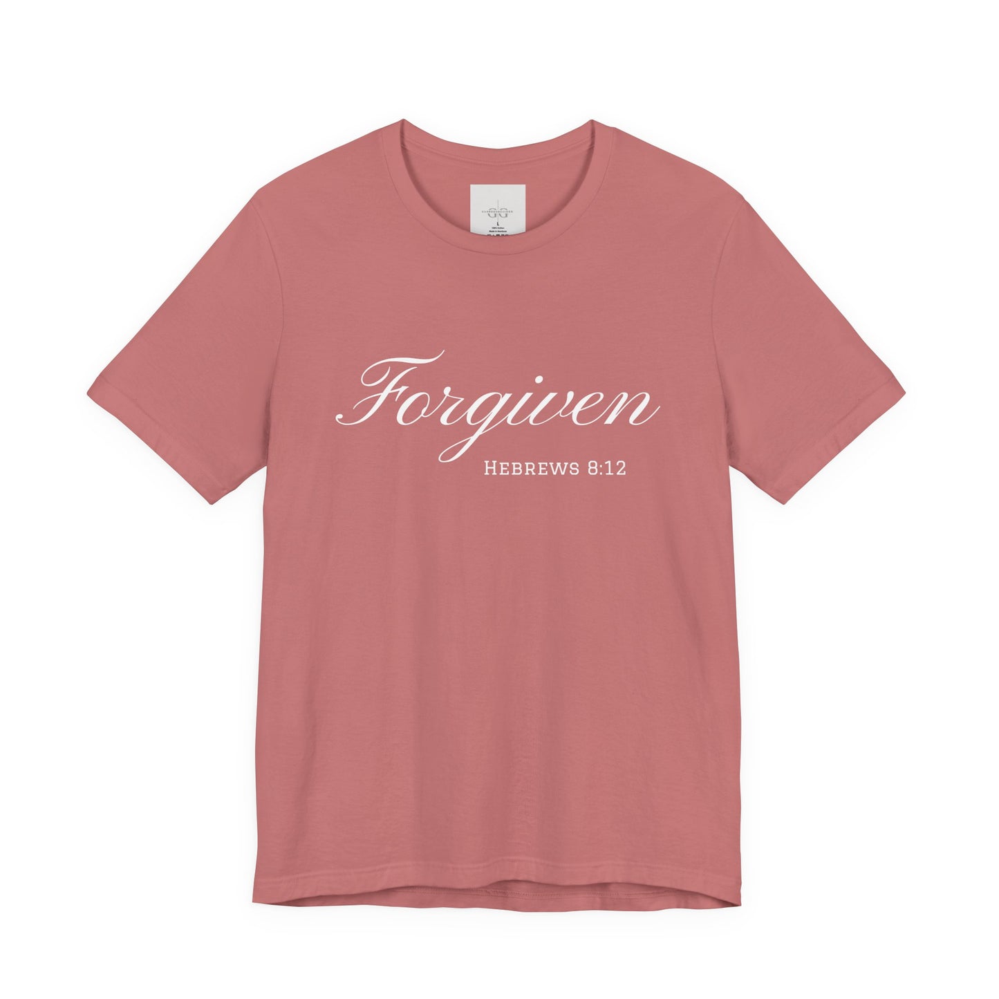 Forgiven Unisex Jersey Tee | Inspirational Christian Shirt | Bible Verse Apparel | Faith-Based Gift | Casual Comfort Wear