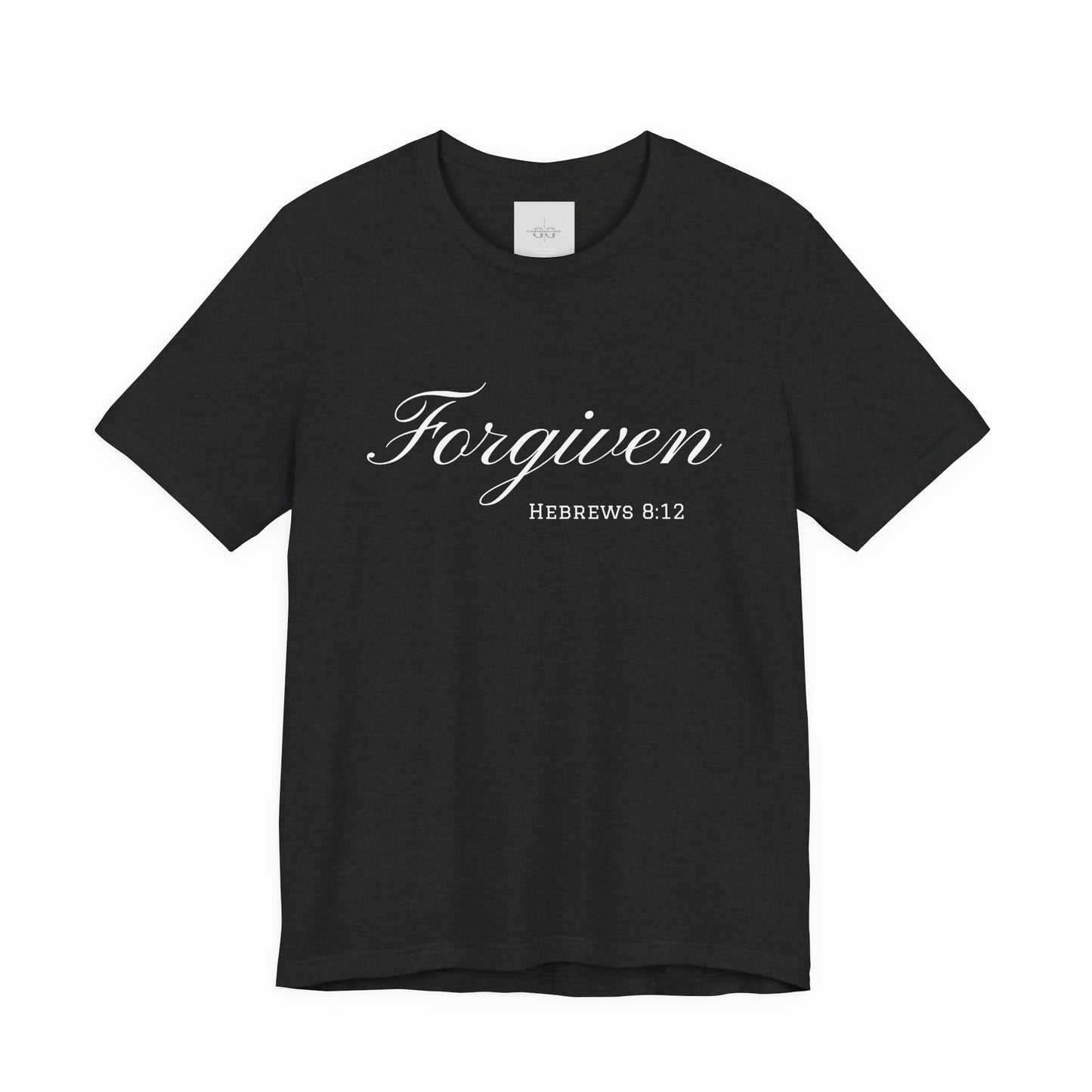 Forgiven Unisex Jersey Tee | Inspirational Christian Shirt | Bible Verse Apparel | Faith-Based Gift | Casual Comfort Wear