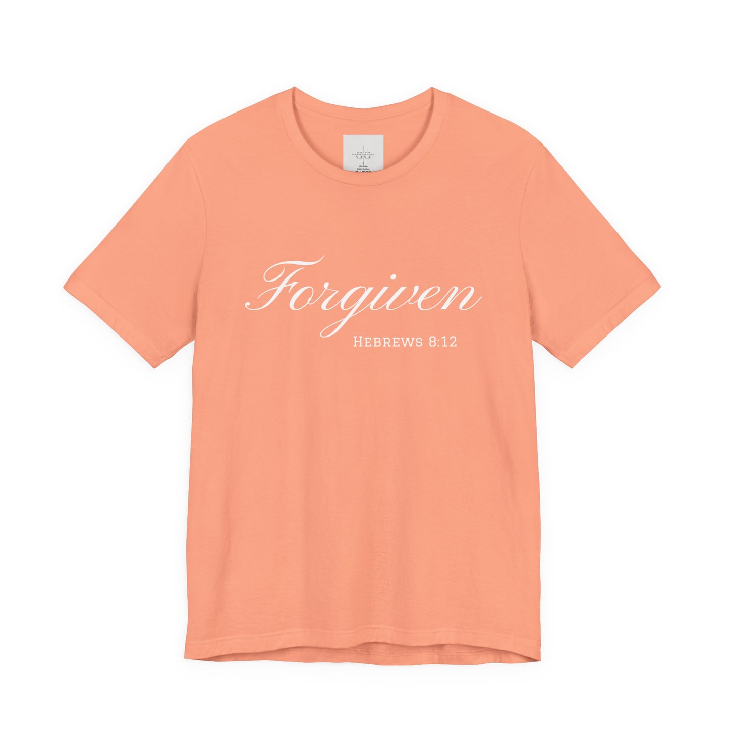Forgiven Unisex Jersey Tee | Inspirational Christian Shirt | Bible Verse Apparel | Faith-Based Gift | Casual Comfort Wear