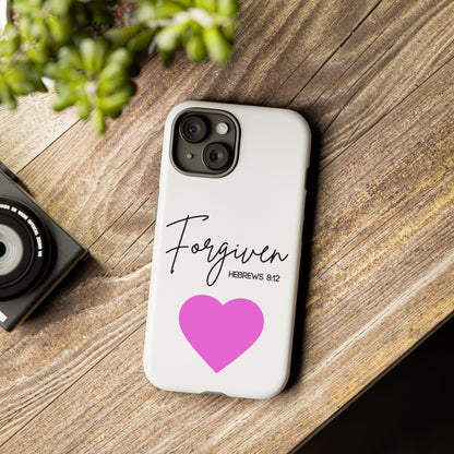 Forgiven Floral Phone Case | Tough Cases, Stylish Phone Protection, Unique Gift, Floral Design, Motivational Case