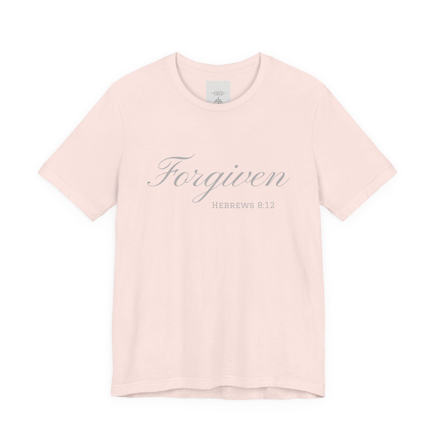 Forgiven Unisex Jersey Tee | Inspirational Christian Shirt | Bible Verse Apparel | Faith-Based Gift | Casual Comfort Wear