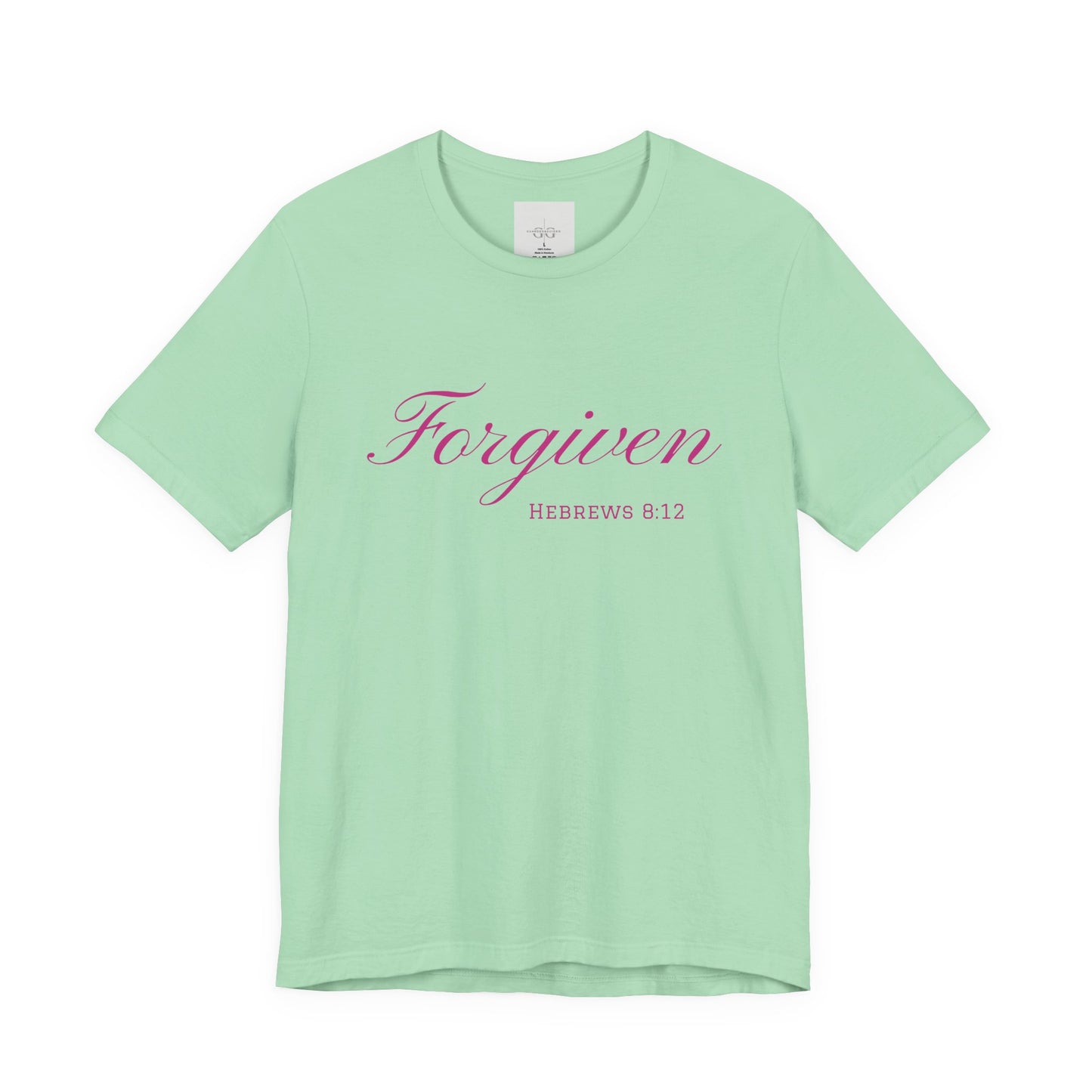 Forgiven Unisex Jersey Tee | Inspirational Christian Shirt | Bible Verse Apparel | Faith-Based Gift | Casual Comfort Wear