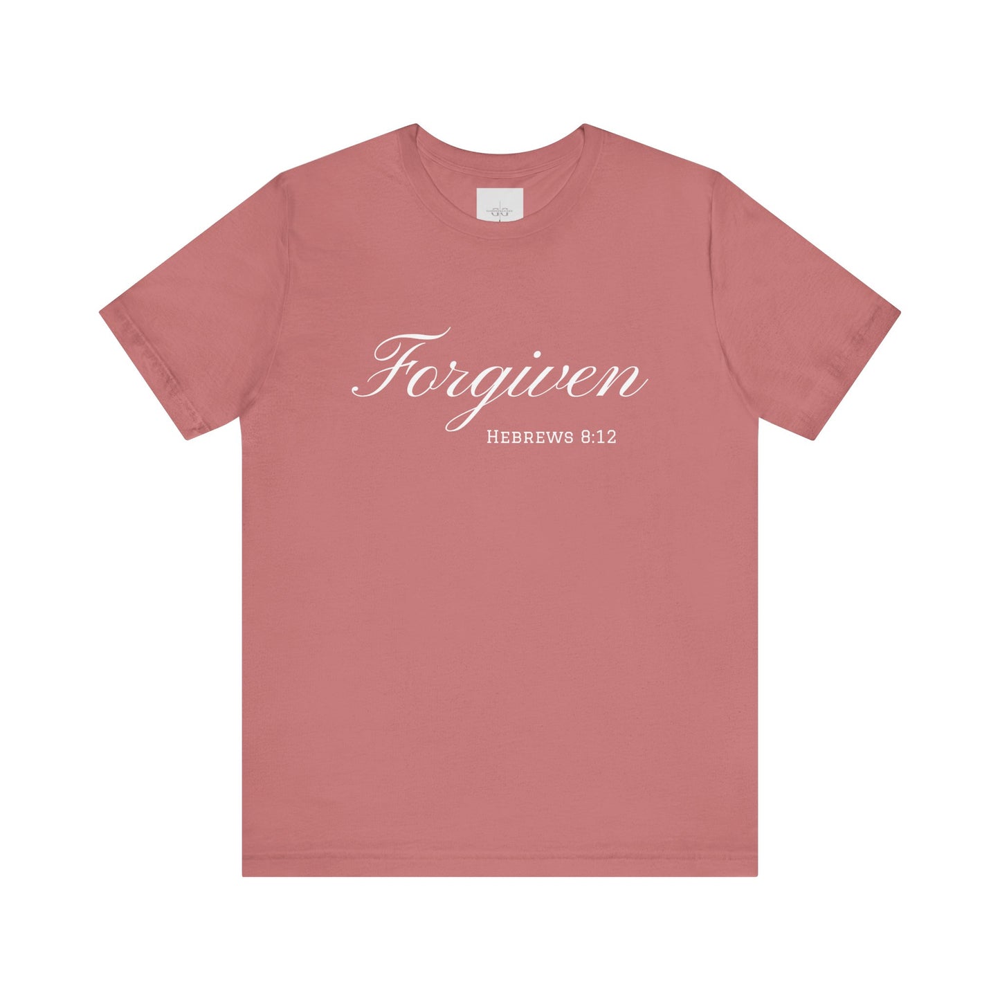 Forgiven Unisex Jersey Tee | Inspirational Christian Shirt | Bible Verse Apparel | Faith-Based Gift | Casual Comfort Wear