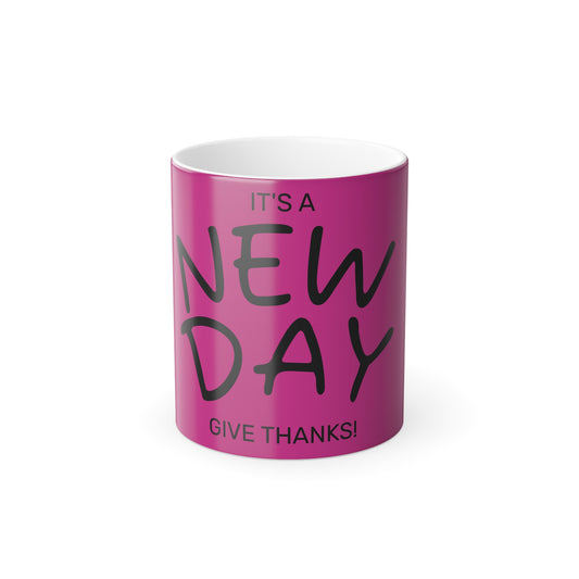 Color Morphing Magic Mug - Cheerful Daily Reminder, Gift for Coffee Lovers, Motivational Drinkware, Unique Housewarming Gift, Fun [...]