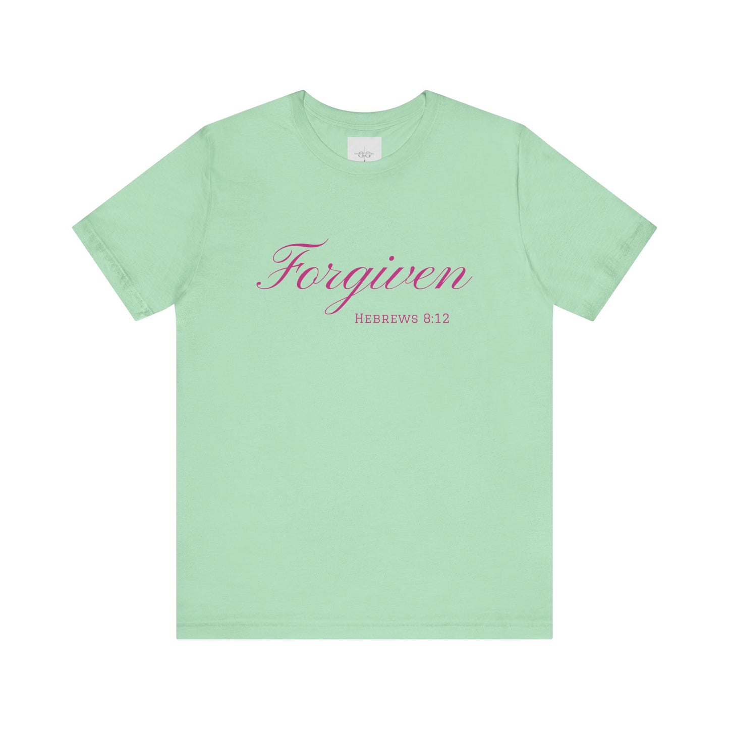 Forgiven Unisex Jersey Tee | Inspirational Christian Shirt | Bible Verse Apparel | Faith-Based Gift | Casual Comfort Wear