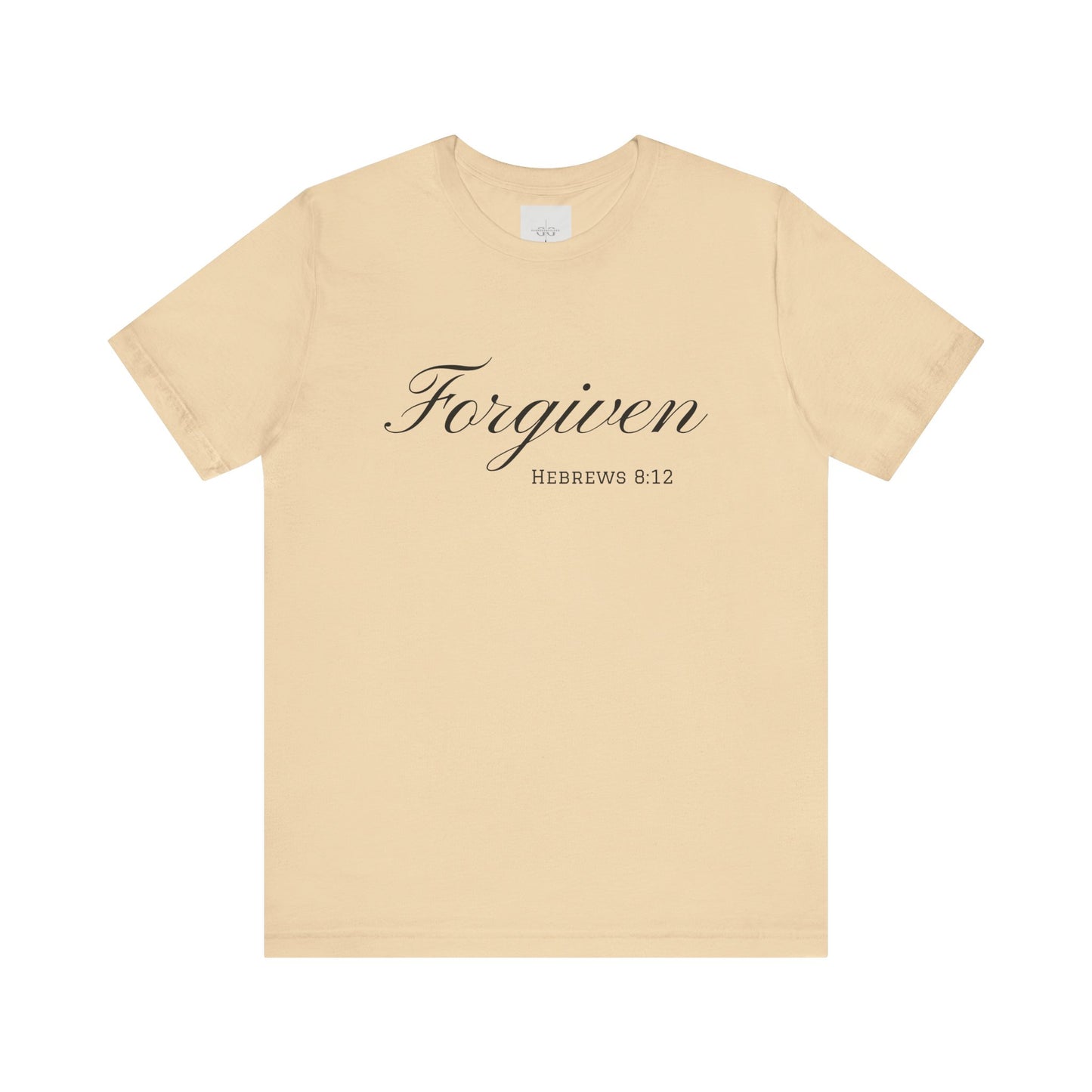 Forgiven Unisex Jersey Tee | Inspirational Christian Shirt | Bible Verse Apparel | Faith-Based Gift | Casual Comfort Wear